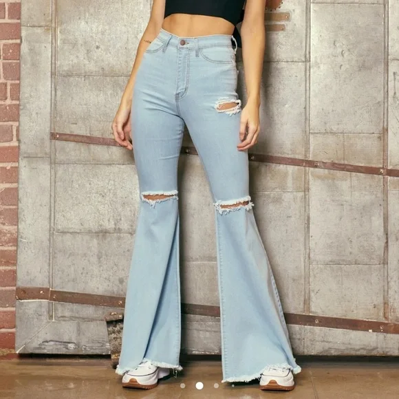 Vibrant miu flare jeans hotsell